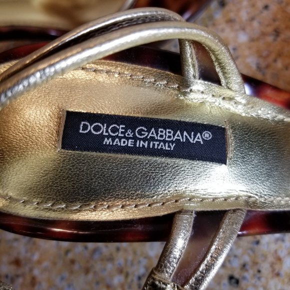 Dolce & Gabbana Tortoise Shoes Size 38.5  (8.5 US) - Picture 5 of 15